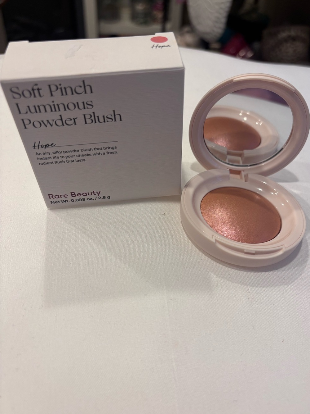 Rare Beauty Soft Pinch Luminous Powder Blush — Warm Peach Hope